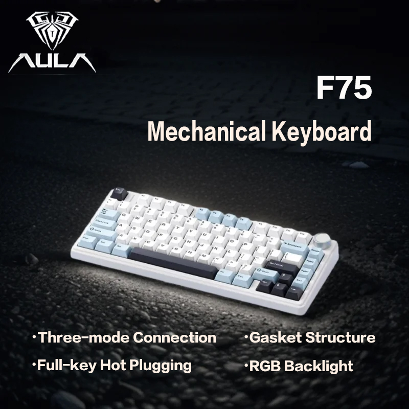 Laptop Accessories Uk - AULA F75 Механическая клавиатура, беспроводная с