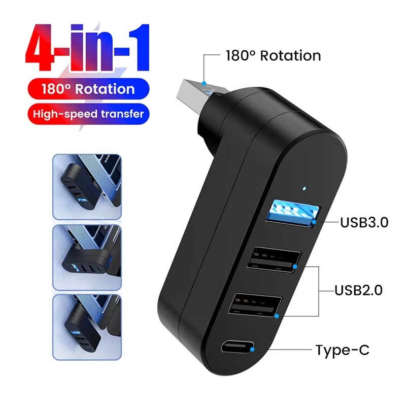 Laptop Accessories Box - USB-хаб 3.0 Мини-сплиттер 4 порта 180