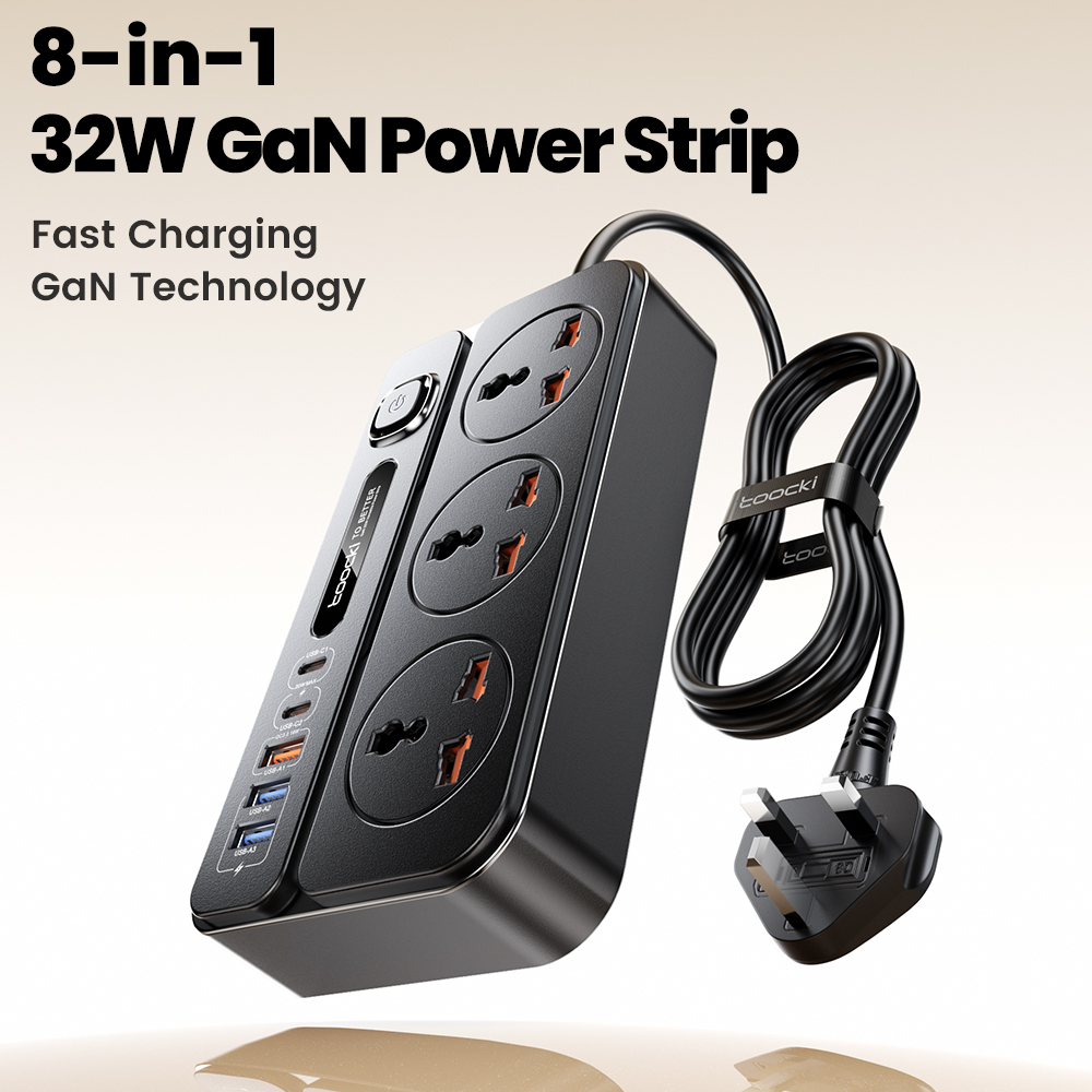 Toocki GaN Power Strip Розетки – обзор и цена Laptop Accessories Uk