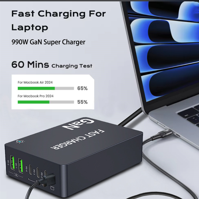 6-портовая PD USB GaN станция  – обзор и цена Laptop Accessories Uk